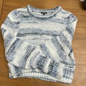 Wild Fable Blue and White Knit Sweater